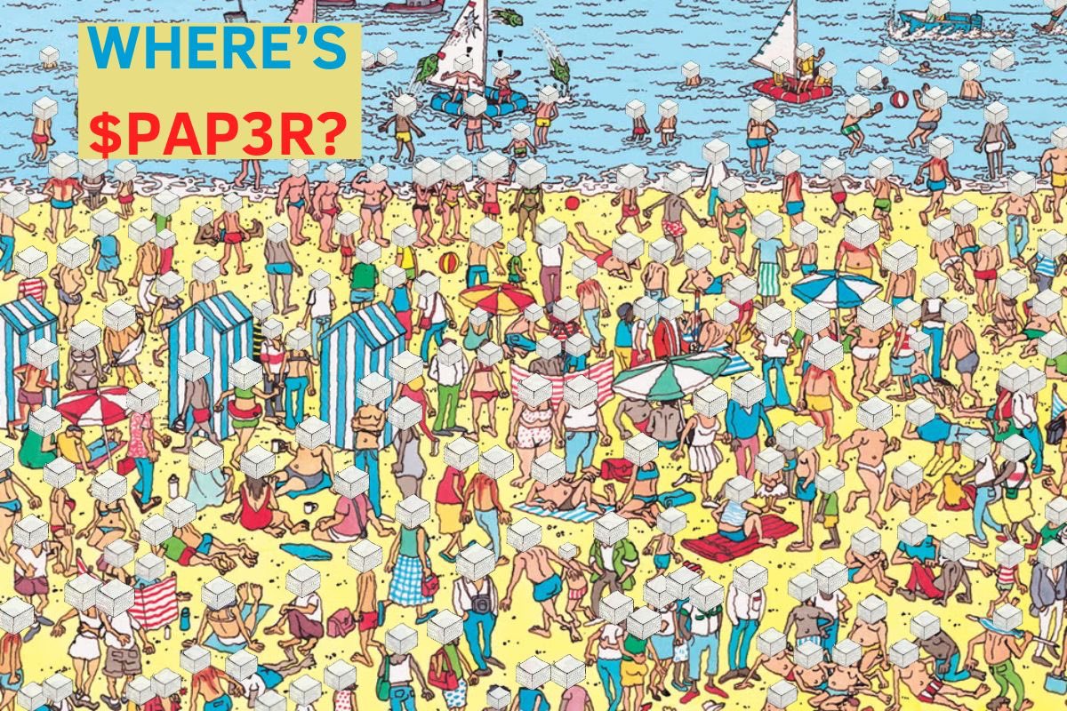 Happy Saturday. Let’s get out and touch some grass (and/or sand).

#PAP3R #WHERESPAP3R