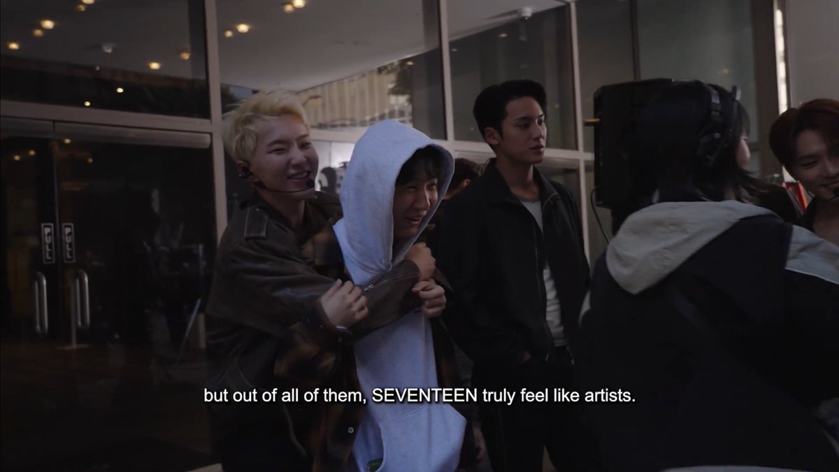 sounds_of_cheol's tweet photo. "we meet a lot of different artists but out of all of them, SEVENTEEN truly feel like artists" https://t.co/Fv1zjEGGo6