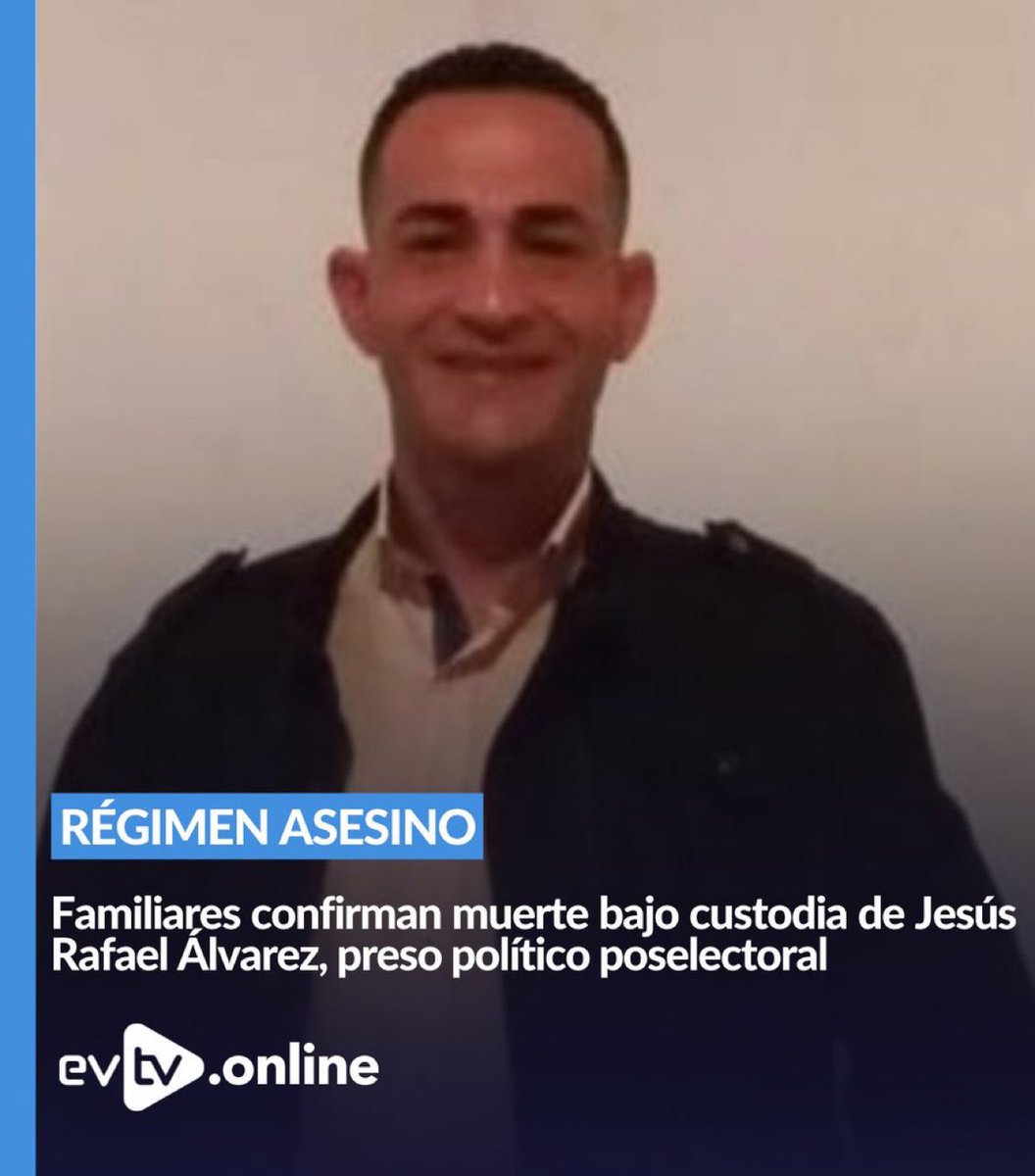 UHN_Plus's tweet photo. 🇻🇪 | ÚLTIMA HORA

Jesús Rafael Álvarez, preso político en Tocuyito, falleció tras serle negada atención médica. Su grave estado provocó protestas de compañeros de celda, pero el traslado tardío a la enfermería no evitó su muerte.

Su hijo aguarda los restos en Valencia, mientras su madre continúa encarcelada injustamente en Los Teques. Este caso refleja las constantes violaciones a los derechos humanos en el país.