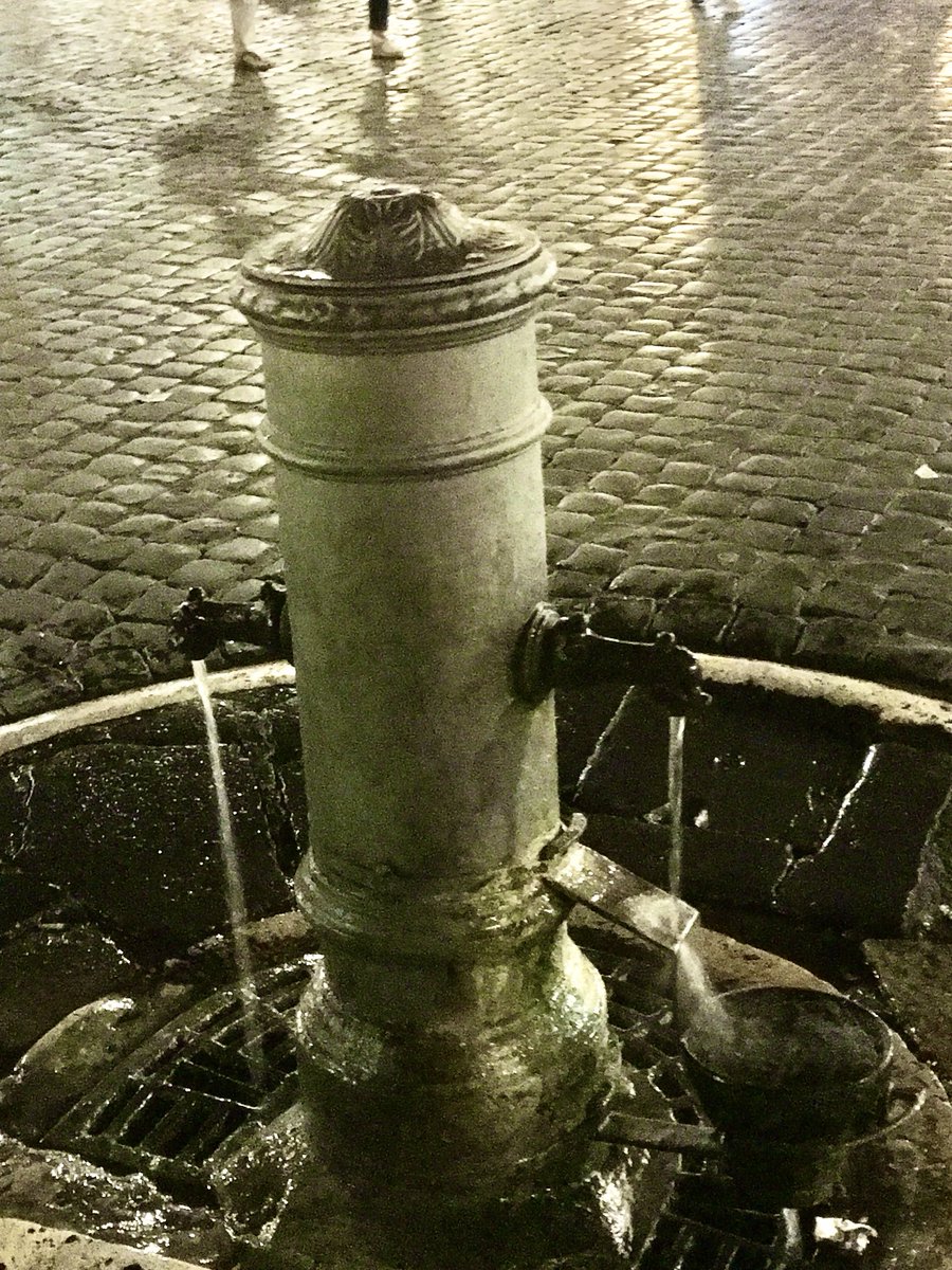 caputmundiHeidi's tweet photo. Adoro il #nasone di #Roma 🤍
Questo è unico, con due beccucci a forma di testa di animale e una ciotola per raccogliere l'acqua per far bere gli animali...
Piazza della Rotonda, di notte
#Rome https://t.co/x87DInFUXG