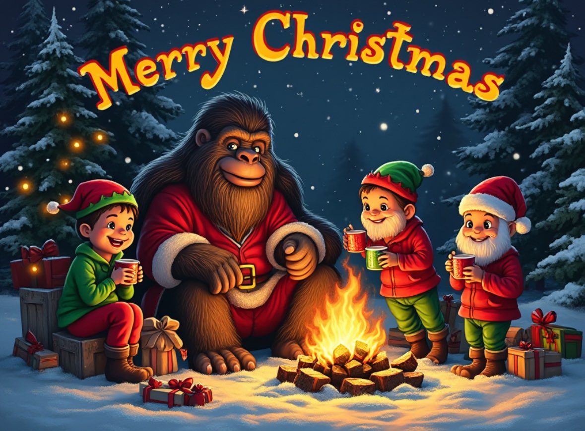 rdodger1971's tweet photo. #Christmas2024 #bigfoot #bfro @bigfoot_society @RMSOBigfoot @BigfootnBeyond @CliffBarackman @MattMoneymaker1 @mpruittbigfoot @squatcher @ReallySasquatch @reallesstroud @WVbigfootmuseum @sasquatchchron https://t.co/F7PcGTeLMO