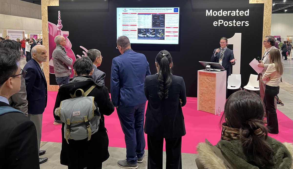Tam T Doan (@tamtdoan) on Twitter photo Cardiology fellow Dr. Derek Norton presenting at #EuroEcho2024 #EACVI on left atrial strain in pediatric patients with #MAD <a href="/TCHheartcenter/">TCH Heart Center</a> <a href="/bcmhouston/">BCMHouston</a> Cardiology fellow Dr. Derek Norton presenting at #EuroEcho2024 #EACVI on left atrial strain in pediatric patients with #MAD <a href="/TCHheartcenter/">TCH Heart Center</a> <a href="/bcmhouston/">BCMHouston</a>
