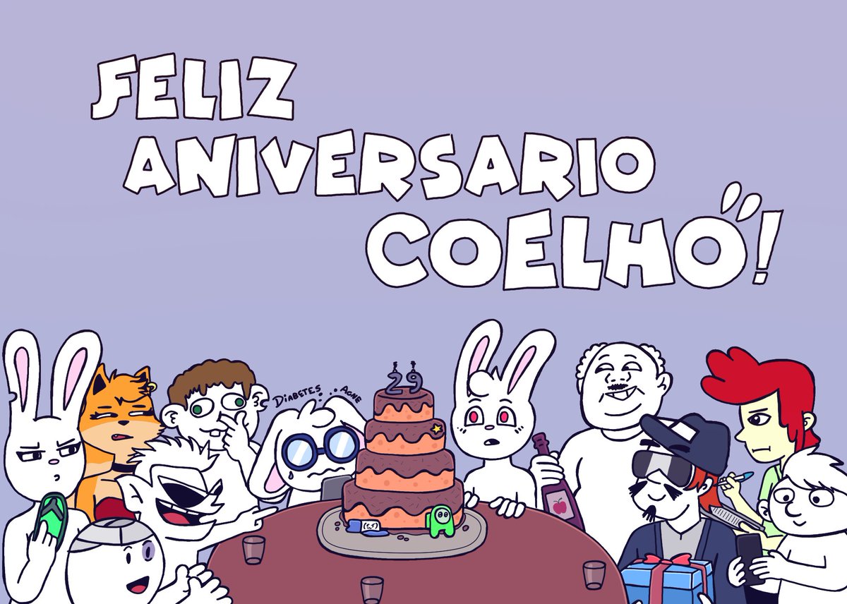 Feliz Aniversario maninho bugado! Já já vai fazer 3 decadas de existencia ai kkkk <a href="/coelhobugado09/">coelho bugado</a>