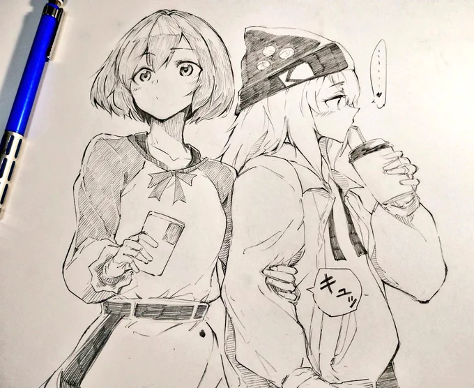 #今年も残りわずかなので今年一番伸びた絵を貼る
たぶんこれ 