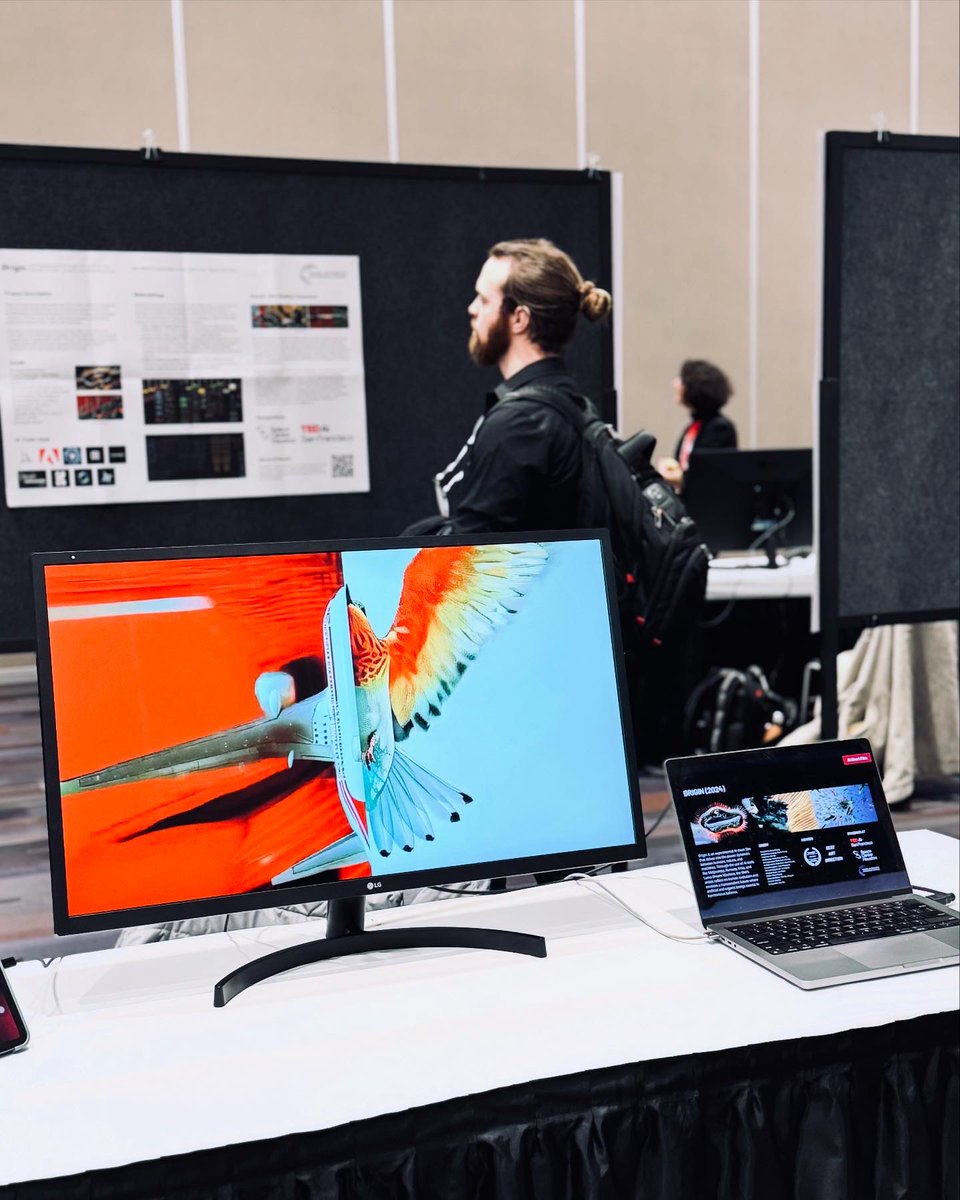 olstudioai's tweet photo. We are honored to have our AI short film, Ørigin, selected for @NeurIPSConf  Creative AI Track. It’s an incredible opportunity to present our work and share insights into AI-enhanced filmmaking workflow with leading AI researchers from Google, Apple, Microsoft, OpenAI and more 🚀 https://t.co/h599SZAT4G
