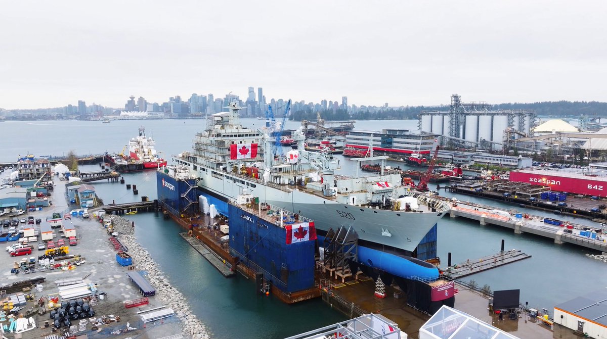 Une journée passionnante pour notre marine. 
Le futur NCSM Protecteur a été officiellement baptisé aujourd'hui. 
La classe Protecteur apporte plus de 45 ans d'histoire de service naval, accomplis par les navires précédents de la classe Protecteur (1969-2016).
#BravoZulu