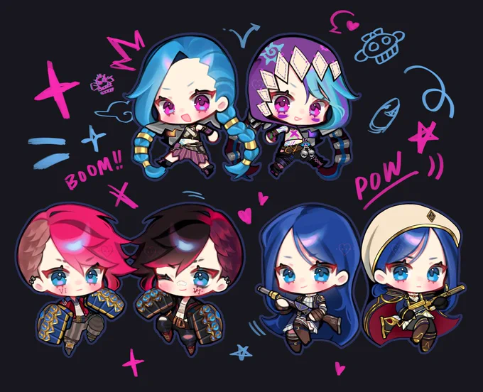 all together now!!! #jinx #vi #cait #arcane