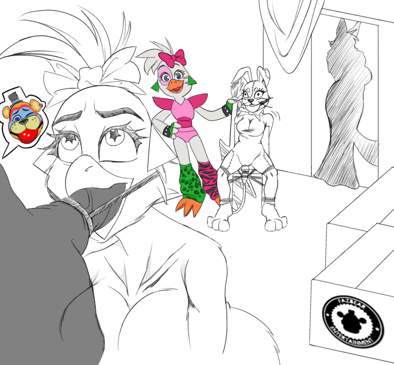 Cococutebandic's tweet photo. #FNAFSB #GlamrockChica #Bondage #NSFW #NSFWArt https://t.co/2HOlRoE4Oq