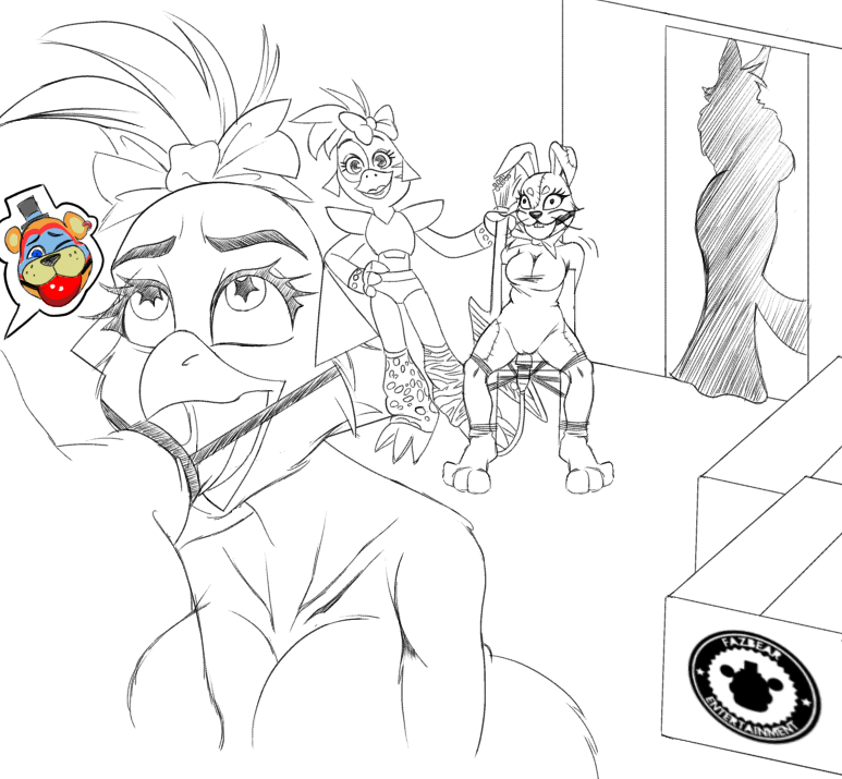 Cococutebandic's tweet photo. #FNAFSB #GlamrockChica #Bondage #NSFW #NSFWArt https://t.co/2HOlRoE4Oq