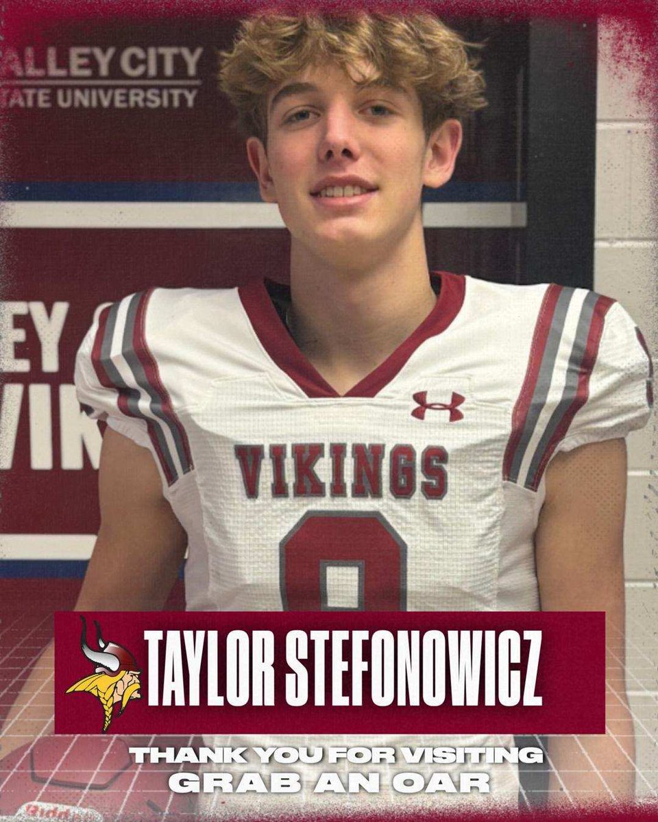 Taylor Stefonowicz (@stefonowiczt) on Twitter photo OFFERED!!
After a great talk with Coach Mcculloch, I’m blessed to have received my first scholarship offer to play football at Valley City State University <a href="/FootballVCSU/">Valley City </a> !
#GoVikings OFFERED!!
After a great talk with Coach Mcculloch, I’m blessed to have received my first scholarship offer to play football at Valley City State University <a href="/FootballVCSU/">Valley City </a> !
#GoVikings