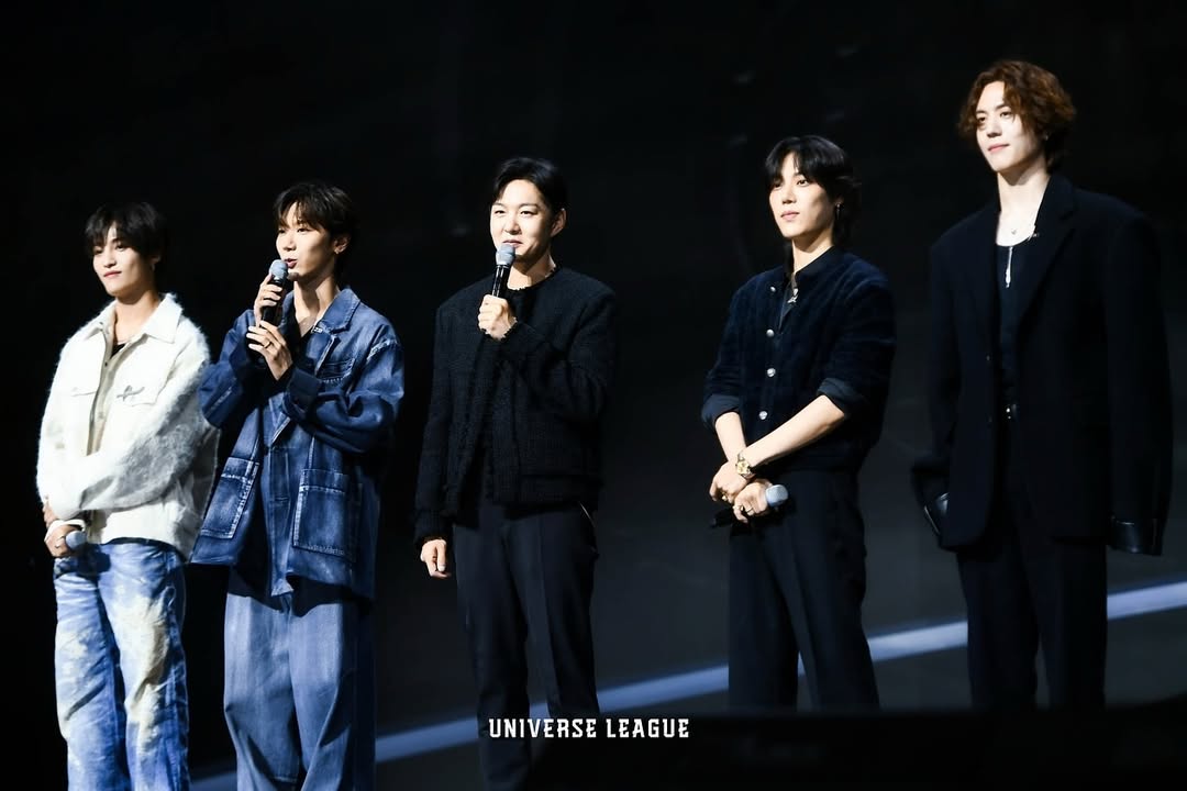 ahofnews's tweet photo. [📸] 'UNIVERSE LEAGUE' | 2ROUND BEHIND PHOTO 🏁

MC &amp; TEAM DIRECTORS

#JAY_PARK #LEE_CHANGSUB #TEN #YANGYANG #YUGYEOM #EL_CAPITXN #유니버스리그 #universeleague https://t.co/ehKiDXUSEg