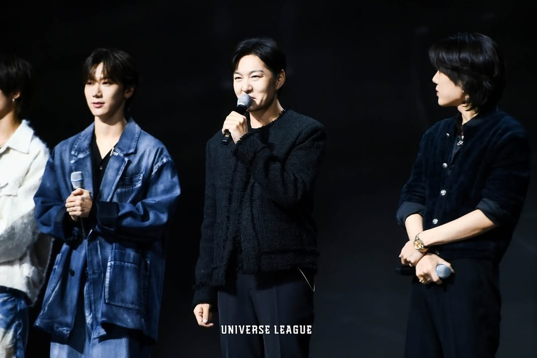 ahofnews's tweet photo. [📸] 'UNIVERSE LEAGUE' | 2ROUND BEHIND PHOTO 🏁

MC &amp; TEAM DIRECTORS

#JAY_PARK #LEE_CHANGSUB #TEN #YANGYANG #YUGYEOM #EL_CAPITXN #유니버스리그 #universeleague https://t.co/ehKiDXUSEg