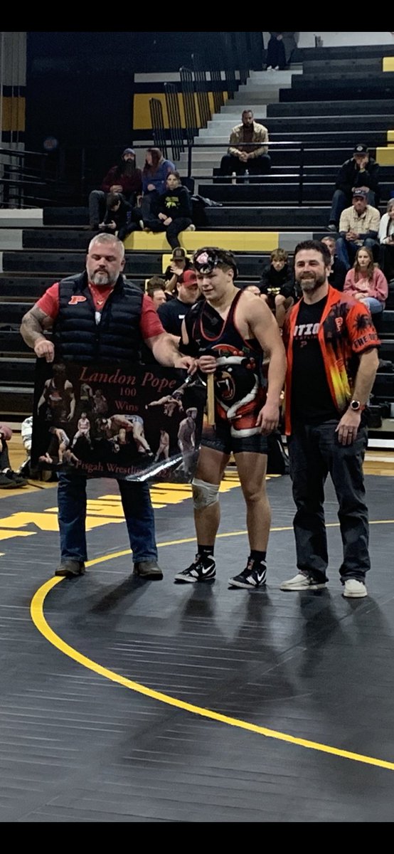 I celebrated my 100th win tonight in high school! 215 lbs. class of 2026
<a href="/AthleticsPisgah/">Pisgah Athletics</a> <a href="/rbrindley0526/">Ricky Brindley</a> <a href="/jhannah81/">JACOB HANNAH</a> <a href="/TheTop5s_/">TOP FIVES</a> @NE_Ok_HS_Sports <a href="/AppWrestling/">App State Wrestling</a> <a href="/CoachJMBentley/">JohnMarkBentley</a> Pisgah!