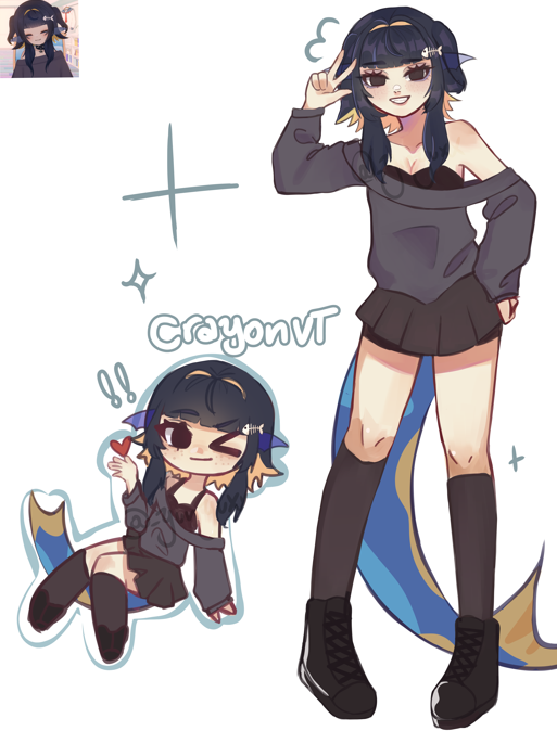 Yunyuxx_'s tweet photo. Hii, I am learning about the world of vtubers and I recently saw CrayonVT, she is very funny jiji🖍️🐟
-
Holaa, estoy aprendiendo sobre el mundo de vtubers y hace poco vi a CrayonVT, es muy graciosa jiji 🖍️🐟
#dibuyon #crayonvt #VTuber https://t.co/pLDndVTsOQ