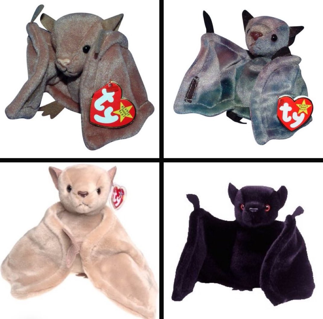 horrorsthetics's tweet photo. Ty Beanie Babies: Batty the Bat (1995) https://t.co/ULhcKSfkyu