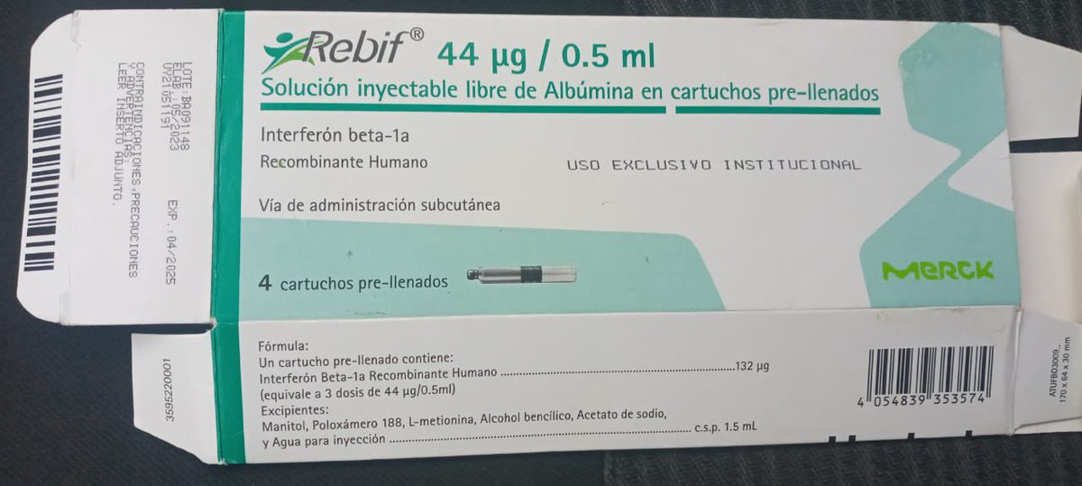 ccastano's tweet photo. Se hace necesario que la @NuevaEPSOficial  resuelva la situación de los pacientes de alto costo, mi padre requiere este medicamento con urgencia Interferon Beta 1a para su tratamiento de Esclerosis Múltiple . Ayuda por favor ! @Supersalud https://t.co/VgjNQ4ygOc