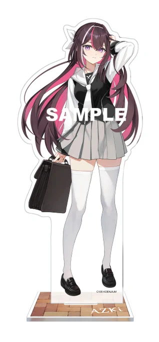 冬コミのおしらせです!今回はいろはちゃんとあずきちのまじかるござる制服ver.でアクスタ作りました!実物は同じスケールで作ってますので2人並べても違和感なく飾れます!サンプルは後日! #C105 