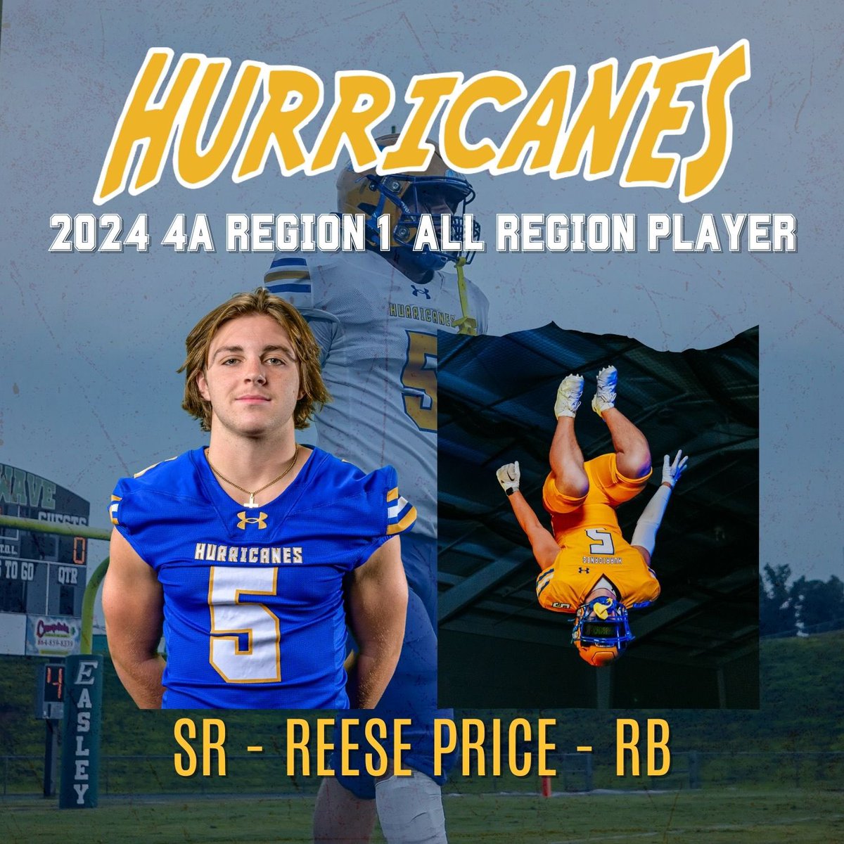 🌴🌀🏈CONGRATS TO <a href="/OfficialWrenFB/">Wren Hurricane Football</a> SR-RB Reese Price‼️ ALL REGION‼️ <a href="/OfficialWren/">Wren High School</a> <a href="/CoachPerdomo/">Chris Perdomo</a> <a href="/Miller_Jordan3/">Jordan Miller</a>