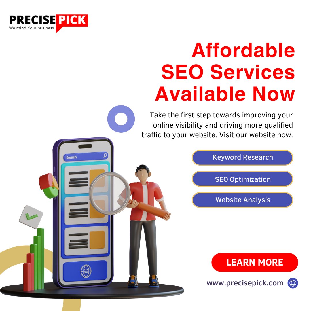 precise_pick's tweet image. Looking for affordable SEO?

#PrecisePick offers tailored solutions to boost visibility, drive traffic &amp;amp; grow your business without breaking the bank. 

Contact us today! 📩 at hari@precisepick.com or +91 8939419269

#SEOForBusiness #AffordableSEO #DigitalGrowth #SEOExperts