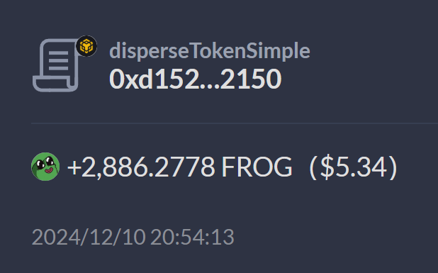 Crypto_Benz's tweet photo. 📌 พบ $FROG ใน Binance Wallet 🪂

ลองไปเช็คใน Binance Web3 Wallet ดูครับว่าได้เหมือนกันไหม

CA: 0x4ad663403df2f0e7987bc9c74561687472e1611c https://t.co/kFzmb03L6y