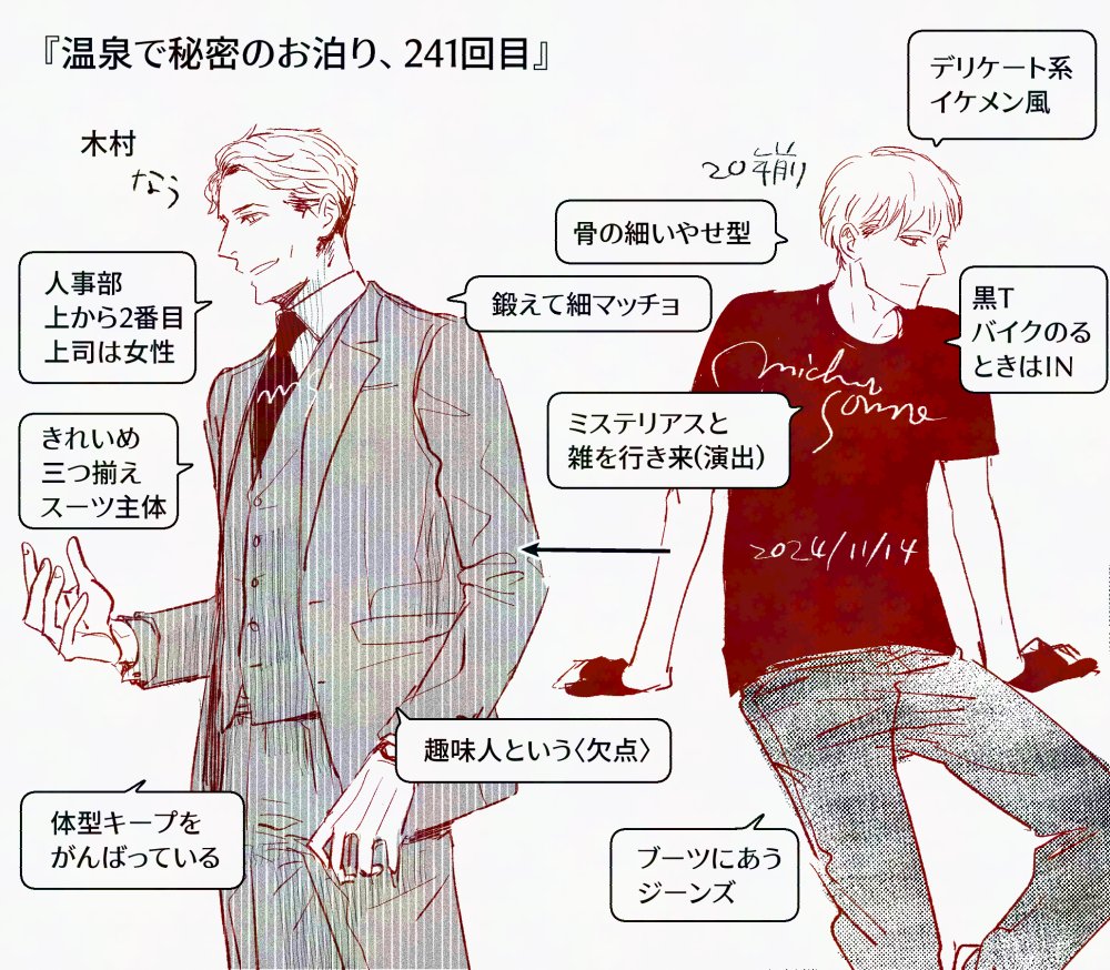 あとね、温泉のおじさんふたりのやつはページ数が少ない=まとまるまで時間がかかる=コミックスはまだ先
なのでぜひ単話で!! 