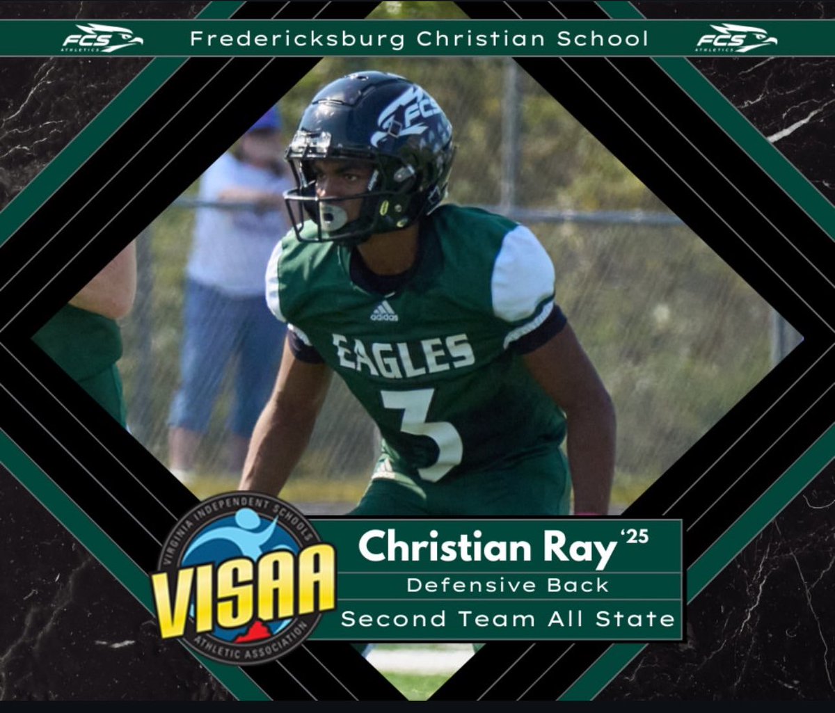 ChristianRay06's tweet image. Blessed to be named 1st team ALL-STATE Running Back and 2nd team ALL-STATE Defensive Back‼️‼️