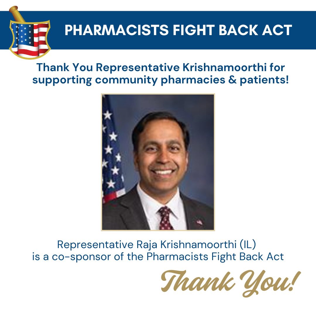 Thank you to <a href="/RepNikkiB/">Rep. Nikki Budzinski</a> and <a href="/CongressmanRaja/">Congressman Raja Krishnamoorthi</a> for sponsoring #HR9096. <a href="/TruthRX/">PUTT</a>