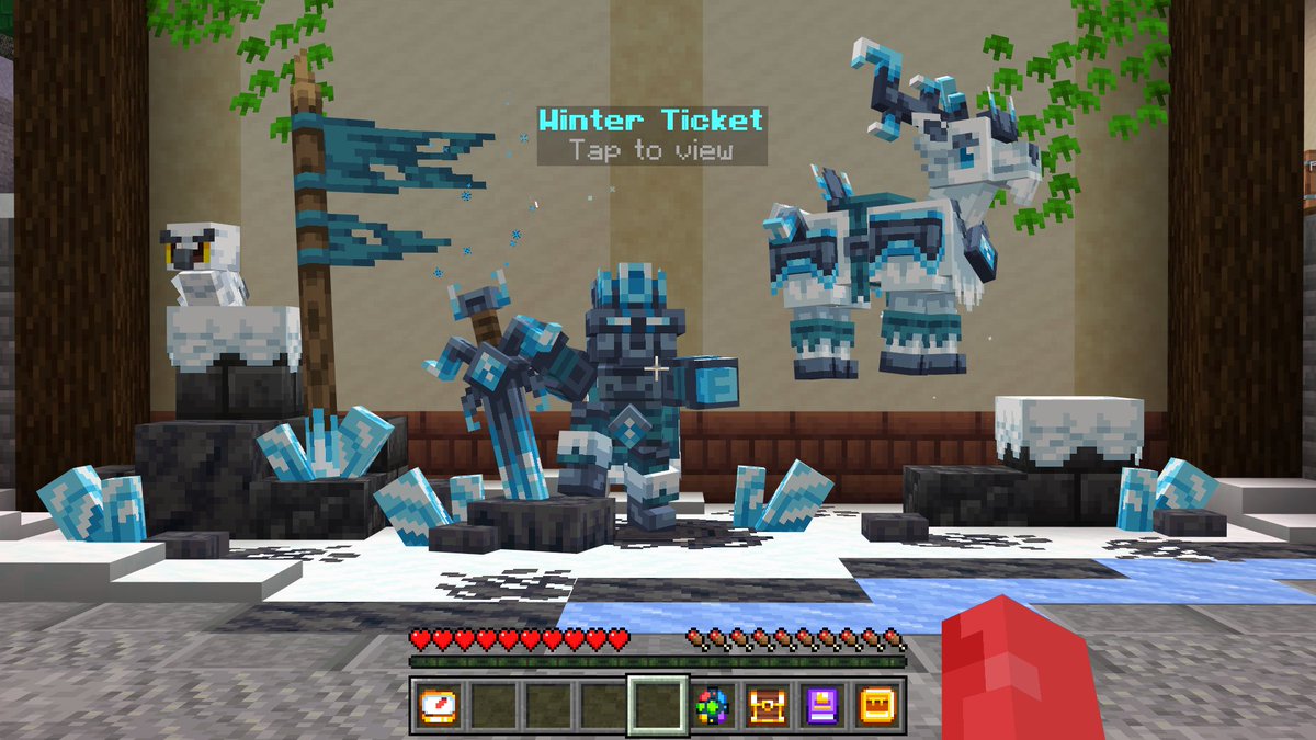 ウィンターチケット 2024 発売中】 限定コスメティックがセット 限定クエストも登場 値段は1870マインコイン(1300円)  ギフトトークン12個で購入も可能 ウィンターシーズン中も購入可能 販売終了日は今後発表 限定クエスト内容などはこちらから  https://t.co/OvSeerJ15a