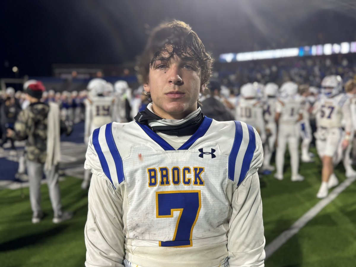 Jason Howell (@jason_howell) on Twitter photo Brock 2026 CB/WR Colt Matlock is a dude to know. Made plays all night, was lockdown at CB and had a couple of INTs then he did work at WR. Checks in at 6-1, 180 and he’s been performing at a high level all year
<a href="/colt_matlock/">Colt Matlock</a> | <a href="/brock_football/">Brock Football</a> Brock 2026 CB/WR Colt Matlock is a dude to know. Made plays all night, was lockdown at CB and had a couple of INTs then he did work at WR. Checks in at 6-1, 180 and he’s been performing at a high level all year
<a href="/colt_matlock/">Colt Matlock</a> | <a href="/brock_football/">Brock Football</a>