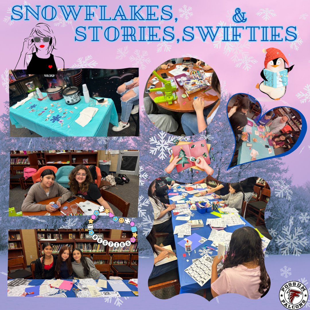 FossumMsLibrary's tweet image. Thank you to our counselors, our helpers from NJHS and our Falcons swifties! We had the time of our lives making memories with you! 🫶🏻 Happy Birthday 🎂 @taylorswift13 @taylornation13 @annvega