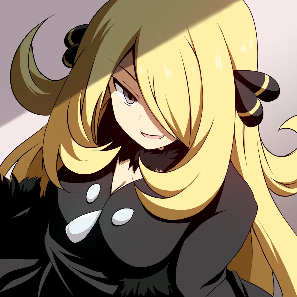 サムネで描いたシロナさん 