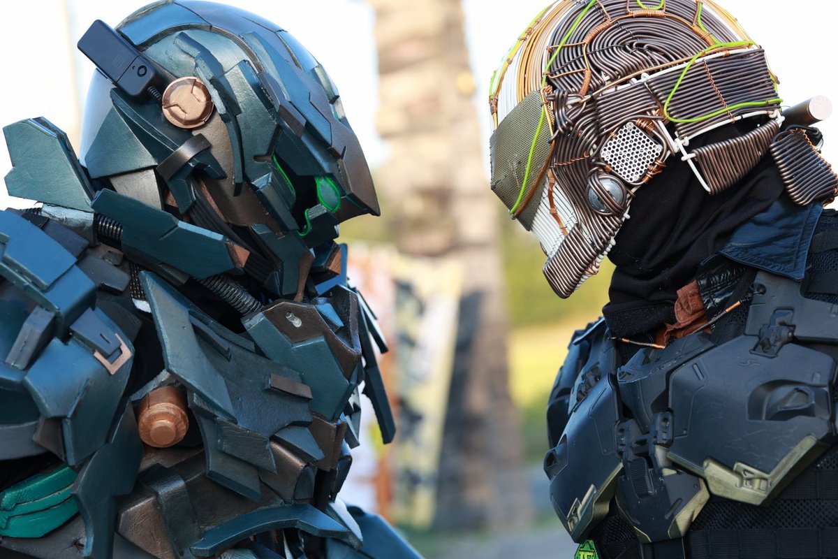 JIN_WPlus's tweet image. ここで会うのも何年ぶりか。
互いに姿も変わってしまったな。
此度は敵か、あるいは味方か？
さぁな。
どうあれ、死力を尽くすまでだ。
#ARMOR祭2024
model:バァドゥさん(@11Vadu)&amp;amp;me
Photo:廉慈さん(@renji440)