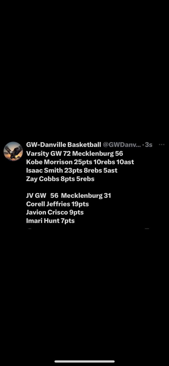 KobeMorrison03's tweet image. Got that triple double tonight 💪🏽