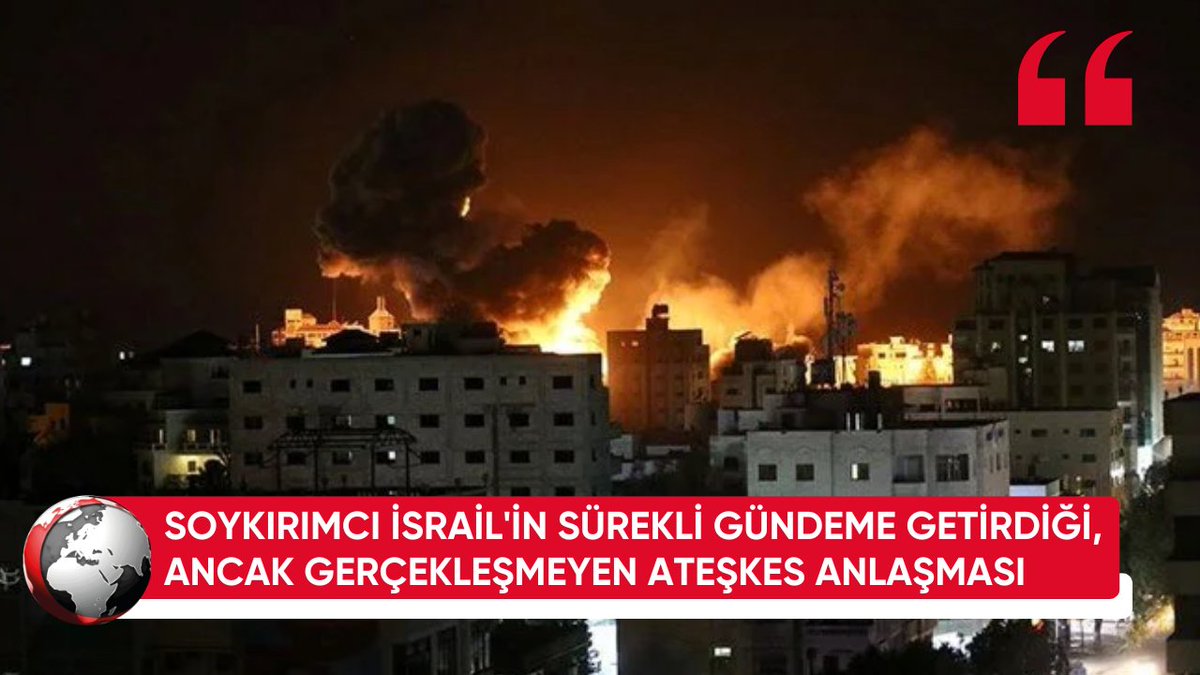 Soykırımcı #İsrail'in Sürekli Gündeme Getirdiği, Ancak Gerçekleşmeyen Ateşkes Anlaşması
furkanhaber.net/soykirimci-isr…