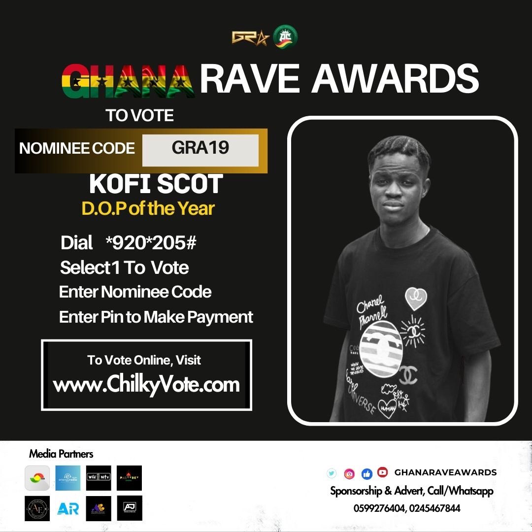 Selasi_Music's tweet photo. To Vote  for Chief Servant 🗳️ 

Dial *920*205# or 
Visit https://t.co/8O5pWhjs2z and follow the steps 🙌🙏

Don’t forget our Nominee Code is  GRA19 with the category of D.O.P (DIRECTOR OF PHOTOGRAPHY*😊✊ https://t.co/7JKDQBCUlS