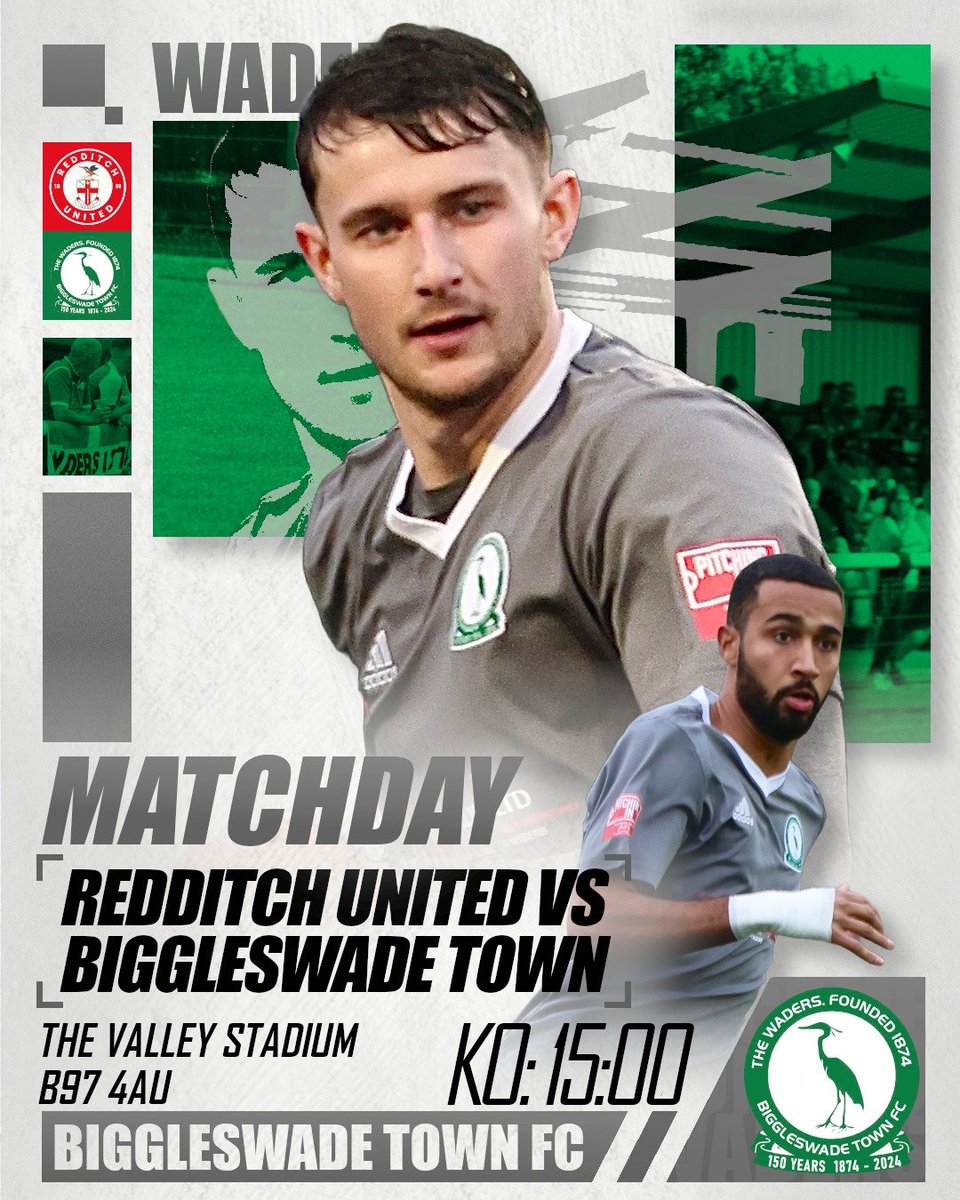 🚗 | 𝙈𝙖𝙩𝙘𝙝𝙙𝙖𝙮
This afternoon, the Waders head to <a href="/RedditchUtd/">Redditch United</a> in the <a href="/SouthernLeague1/">The Pitching In Southern Football League</a> Prem Central 
Let’s do this, Boys! 💚

🏟: The Valley Stadium | B97 4AU
⏰: KO 15:00 | 14th Dec
#Waders | #GreenArmy