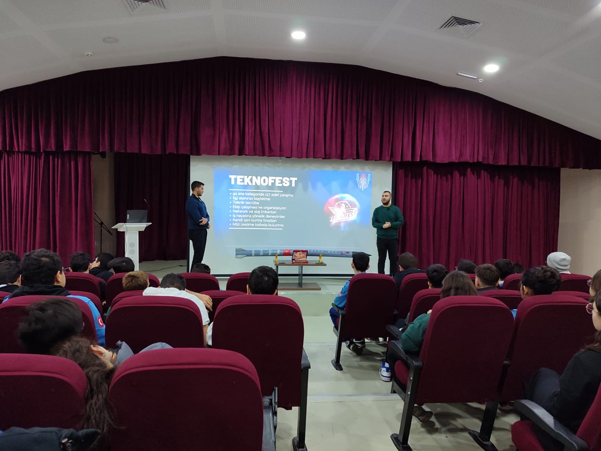 2024 TEKNOFEST ROKET YARIŞMASI EN İYİ TAKIM RUHU Ödülü sahibi <a href="/Gazi_Universite/">Gazi Üniversitesi</a> KUARA Roket takımı bilgi ve tecrübelerini aktarmak icin Özdemir Bayraktar Havacılık ve Uzay Teknolojileri Mtal öğrencilerimize seminer verdi. Teşekkür ederiz.
<a href="/MemAnkara/">Ankara İl Millî Eğitim Müdürlüğü</a> 
<a href="/AnkaraMTE/">⚙️Mesleki Eğitim🛠</a>
<a href="/ElmadagMEM/">Ankara - Elmadağ İlçe Milli Eğitim Müdürlüğü</a>
