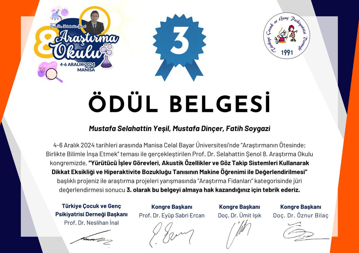 Hastanemiz ve Üniversitemizden  Çifte Başarı: Ödülle Taçlandırılan Projeler
 Manisa Celal Bayar Üniversitesi'nde düzenlenen Prof. Dr. Selahattin Şenol 8. Araştırma Okulu'nda, Üniversitemiz ve Hastanemizin iş birliğiyle gerçekleştirilen iki önemli proje ödül aldılar.
