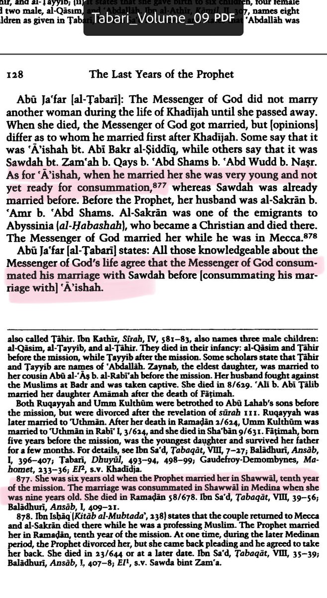 MohamedGlow's tweet photo. Le #prophète #Mahomet a entretenu une relation avec #Aïcha alors qu’elle était encore #enfant, ce qui, selon les normes actuelles de #ProtectionDeL’enfance, serait considéré comme un acte de #pédocriminalité. https://t.co/dY4rWjfHlj