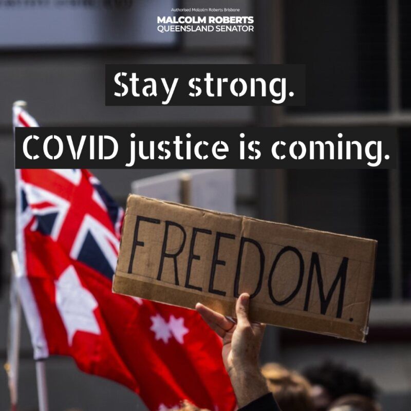 MRobertsQLD's tweet photo. Injections, masks, lockdowns, government tyranny - never again!

Royal Commission NOW! https://t.co/Fj4CTvtHGB