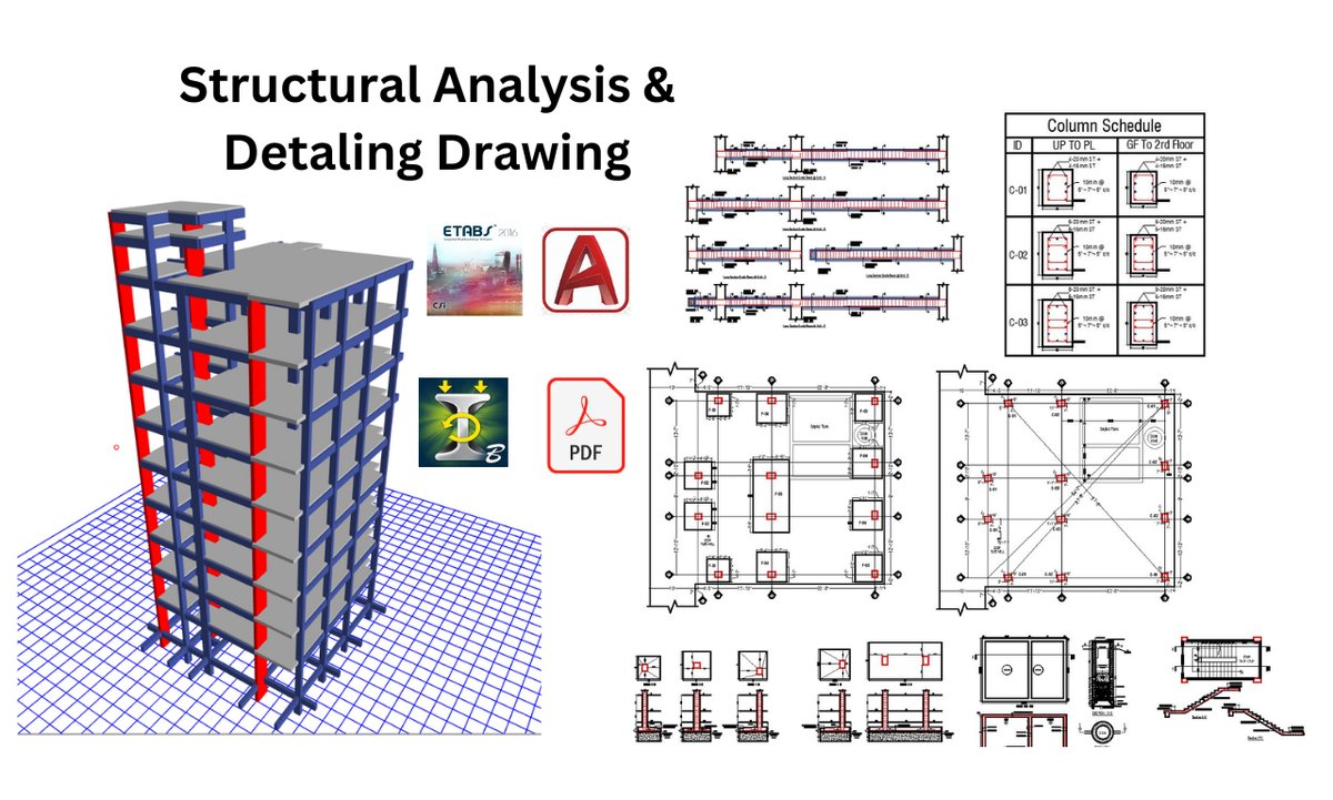 Structural design If you need any #designer #Autocad #Drawing or #2d #floor #plan #Interior #design  r #design #architectural #architecturedaily #architecturaldigest #2dfloorplan #2d #floorplan #autocad #designs #drafter #staadpro #houseplans   conatct> bit.ly/49Ek2J1