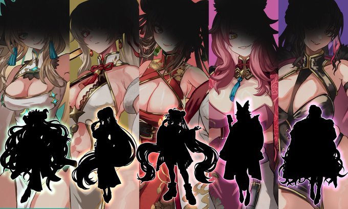 冬コミ本、立ち絵5人完成です!!!!!
くぅ～～～疲れました!以下略! 