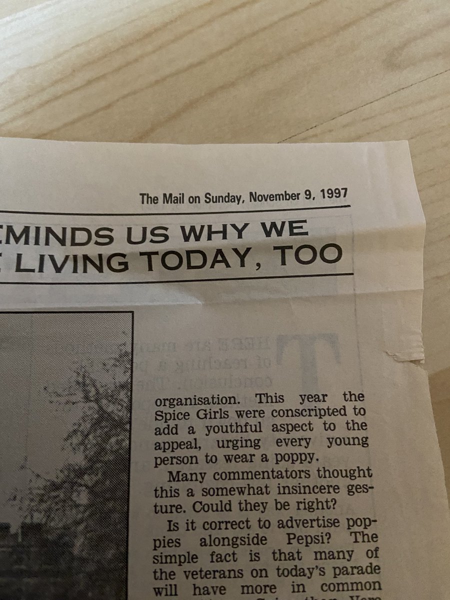 AlexChambers666's tweet photo. @JohnNicholRAF just reading a copy of Team Tornado I bought from @AmazonUK and this fell out the pages. Thought you might like to see it! Good condition for a 27 year old clipping, definitely aged better than me 😂😂 https://t.co/z8yOrA0fu6