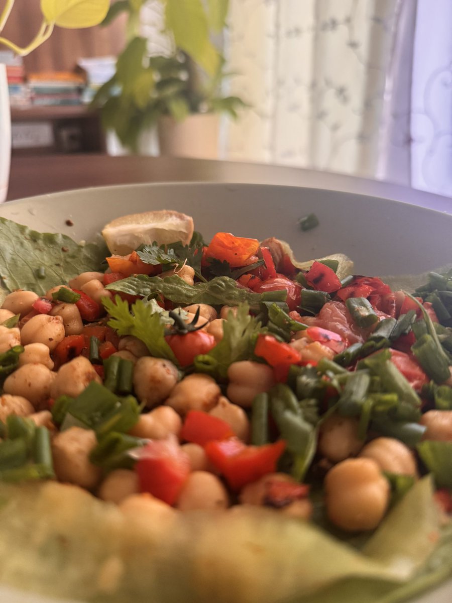 CoreNavjot's tweet image. Chickpea &amp;amp; Greens! Inspired from @bryan_johnson #blueprint #supperveggie #longevity