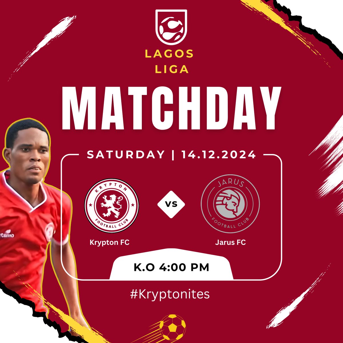 Krypton_FC's tweet photo. Starting Line up against Jarus FC 🔵

Let's go for the glory 🔴⚪️

We are their Kryptonites 🦄

@DrJesseglee @Morris_Monye @JarusFC @LagosLiga https://t.co/RXcHTsF9ly