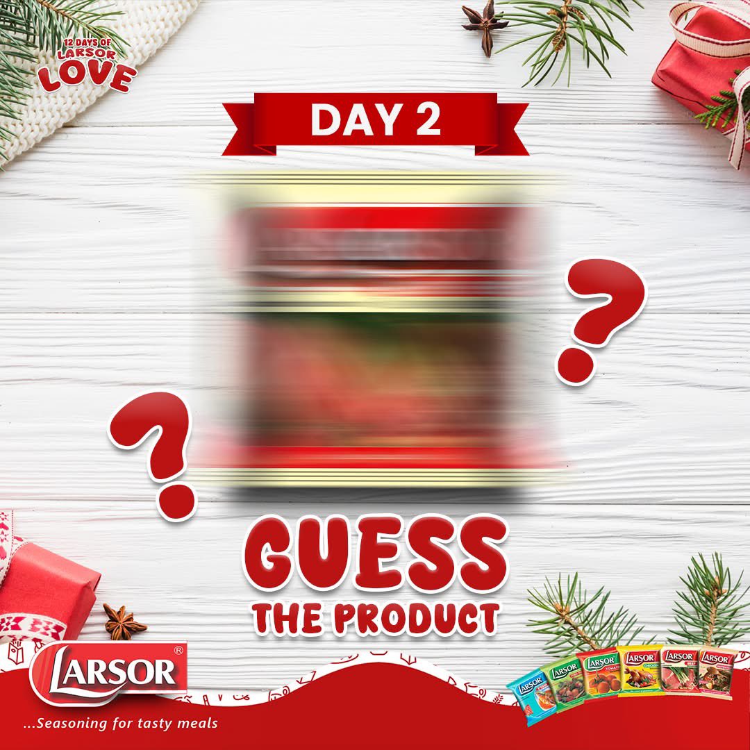 LarsorSeasoning's tweet photo. ₦10,000 for 20 lucky winners!
It’s Day 2 of #12DaysofLarsorLove!
Swipe to see how to grab your spot:
The clock is ticking, and the countdown to ₦200,000 in prizes has begun! 

#LarsorSeasonings #12DaysOfChristmas #ChristmasGiveaway https://t.co/qcgBj1BLo3