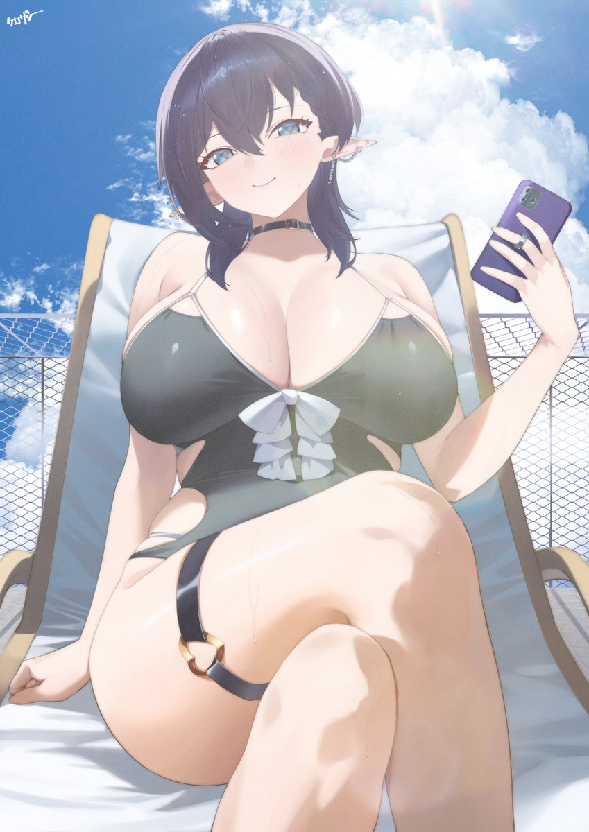 雖然平時都畫姊姊穿比基尼(っUωUc)
不過姐姐應該更適合連身泳衣吧ヽ(=^>ω<^=)丿
#TT013Art 