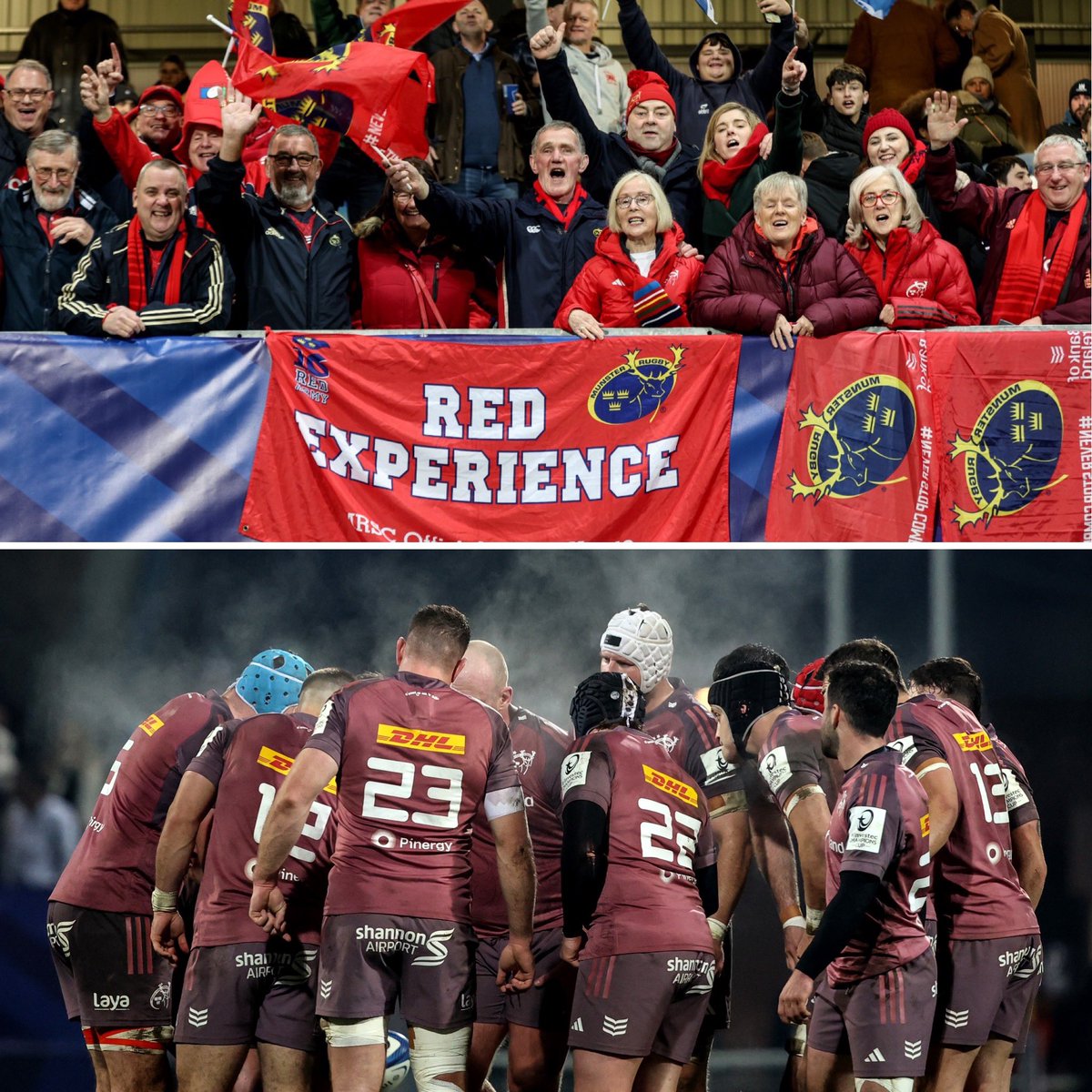 Munsterrugby's tweet image. Everywhere we go ❤️

A massive thanks to all of the Munster supporters who travelled to France for last night’s game 🚩

Not the result we wanted but we’ll regroup ahead of another big game in Belfast next Friday.

#SUAF 🔴 | #COvMUN