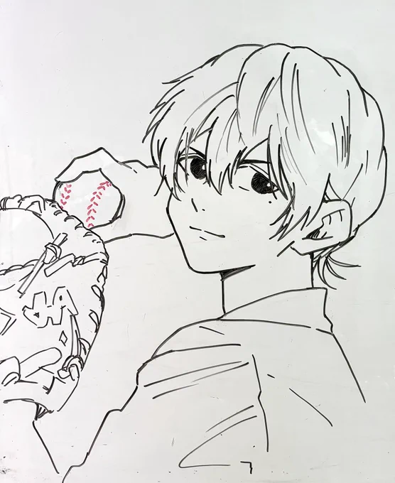 ホワイトボードにらくがきしてきた
2巻表紙の圭ちゃん 