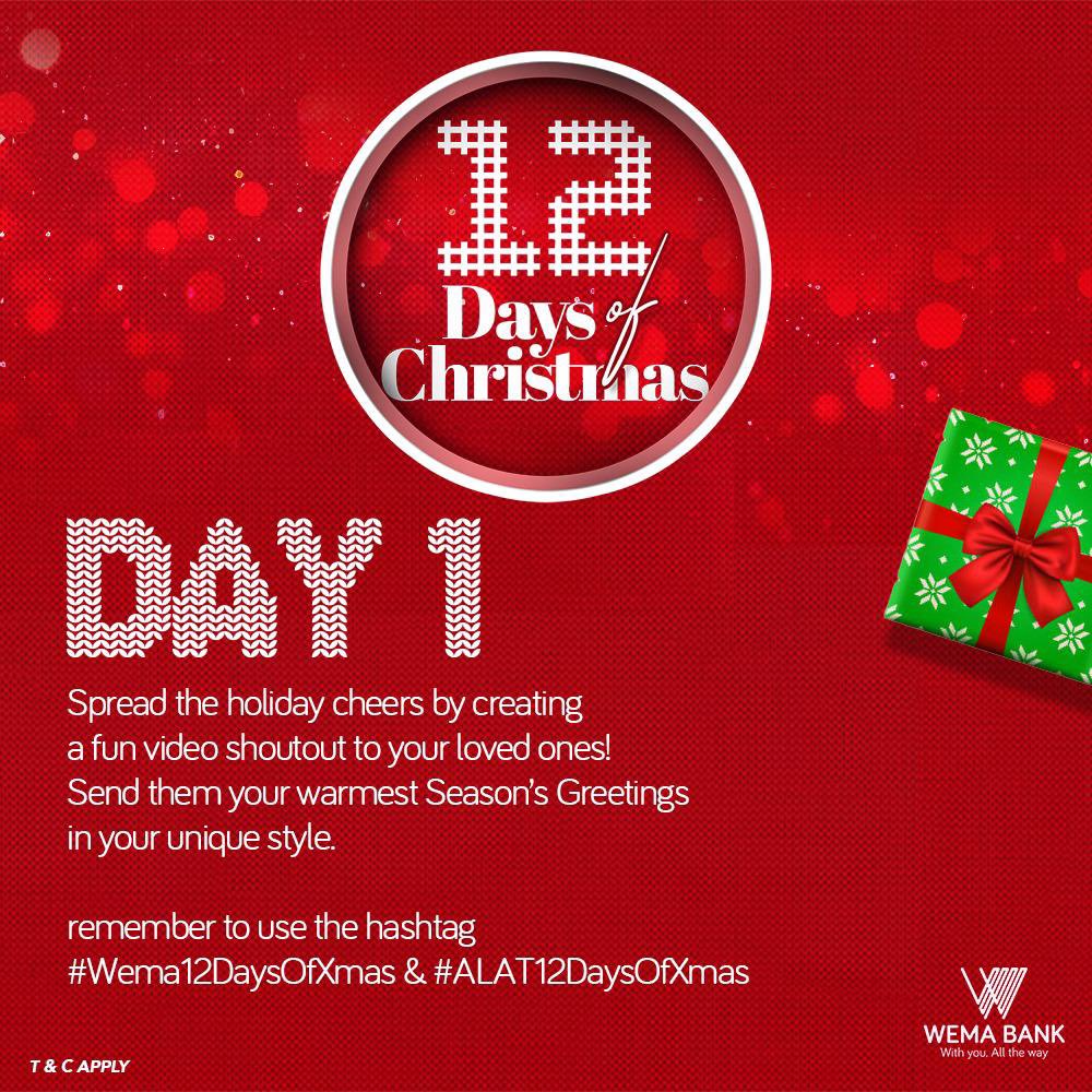ade_babyyyyy's tweet photo. It’s the Christmas season! 🥳 !

Enjoy amazing free gifts from @WemaBank and @Alat_ng over the next few days. Send a video shoutout to your loved ones, and you could win big!

#Alat12DaysofXmas
#Wema12DaysofXmas https://t.co/HyQcjOxVZI
